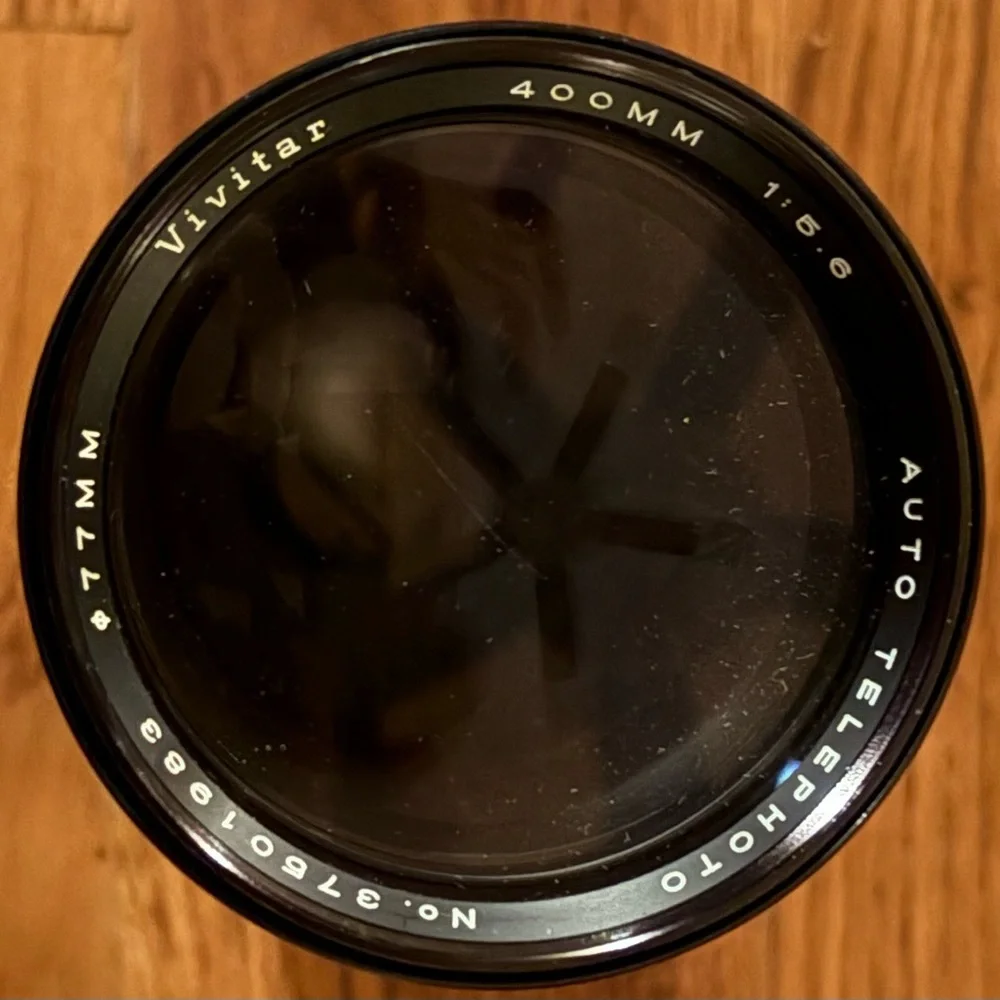 Vivitar Auto Telephoto 1:56 Lens, No. 37501983, EUC